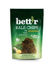 KALE CHIPS MOSTAZA Y CEBOLLA 30GR - BETTR - 3800232733267