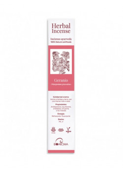 INCIENSO GERANIO 12 UNIDADES - BIOAROMA - 7506709856908