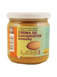 CREMA DE CACAHUETE CRUNCHY 650GR BIO - MONKI - 8712439036605