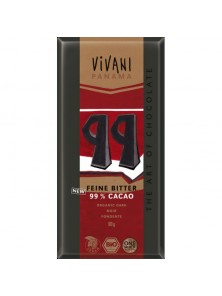 CHOCOLATE NEGRO 99% 80GR BIO - VIVANI - 4044889002904 no_image