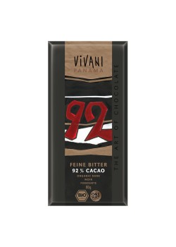 CHOCOLATE NEGRO 92% 80GR BIO - VIVANI - 4044889002249