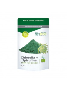 CHLORELLA + SPIRULINA RAW POWDER 200GR BIO - BIOTONA - 5412360007462 no_image