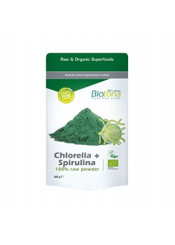 CHLORELLA + SPIRULINA RAW POWDER 200GR BIO - BIOTONA - 5412360007462
