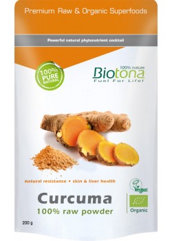 CURCUMA RAW POWER 200GR BIO - BIOTONA - 5412360013524