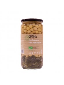 GARBANZOS CON ESPINACAS 720GR BIO - CARLOTA ORGANIC - 8437015940052