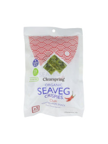 ALGA NORI TOSTADA CON CHILI SNACK MULTIPACK 5X4GR - CLEARSPRING - 5021554005339