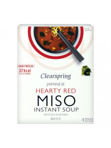 SOPA INSTANTANEA DE MISO ROJO 4 SOBRES - CLEARSPRING - 5021554005797 no_image