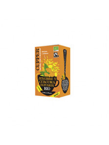 INFUSION JENGIBRE Y CURCUMA 20 BOLSITAS BIO - CUPPER - 5021991943515