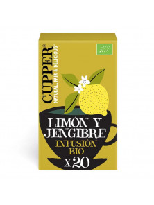 INFUSION LIMON JENGIBRE 20 BOLSITAS BIO - CUPPER - 5021991942426