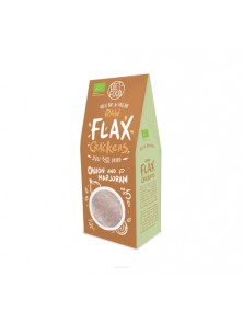 BIO RAW FLAX CRACKERS CEBOLLA Y MEJORANA 90GR - DIET FOOD - 5906395147922