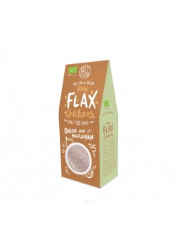 BIO RAW FLAX CRACKERS CEBOLLA Y MEJORANA 90GR - DIET FOOD - 5906395147922