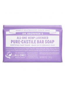 PASTILLA DE JABON LAVANDA 140GR BIO - DR. BRONNER'S - 018787931301