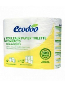 PAPEL HIGIENICO RECICLADO 4 ROLLOS - ECODOO - 3380380050176 no_image