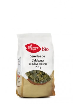 SEMILLAS DE CALABAZA BIO 250GR - EL GRANERO INTEGRAL - 8422584018431