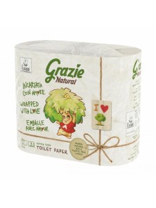 PAPEL WC ROLLO MAXI PACK PAPEL 4 ROLLOS - GRAZIE NATURAL - 8005892349338 no_image