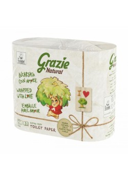 PAPEL WC ROLLO MAXI PACK PAPEL 4 ROLLOS - GRAZIE NATURAL - 8005892349338