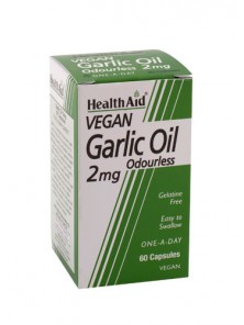 ACEITE DE AJO (ALLIUM SATIVUM) 2MG 60 CAPSULAS - HEALTH AID - 5019781021017 no_image