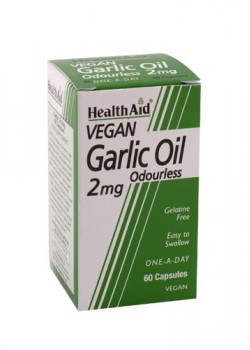 ACEITE DE AJO (ALLIUM SATIVUM) 2MG 60 CAPSULAS - HEALTH AID - 5019781021017