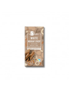 CHOCOLATE BLANCO VEGANO PRALINE Y CROCANTE DE AVELLANAS 80GR BIO - ICHOC - 4044889004632