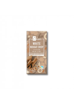 CHOCOLATE BLANCO VEGANO PRALINE Y CROCANTE DE AVELLANAS 80GR BIO - ICHOC - 4044889004632