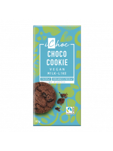 CHOCOLATE VEGANO CON GALLETA DE CACAO 80GR BIO - ICHOC - 4044889004601