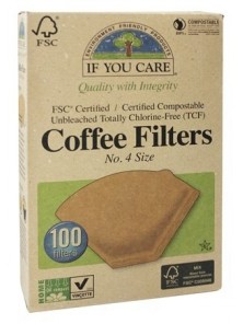FILTROS DE CAFE Nº4 100 UNIDADES - IF YOU CARE - 770009001147