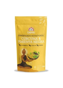 CURCUMA & PIMIENTA NEGRA 150GR BIO - ISWARI - 5600872803546