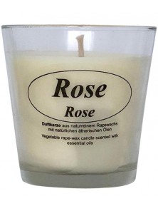 VELA PERFUMADA CON ACEITE ESENCIAL ROSA - KERZENFARM - 4046203645538 no_image