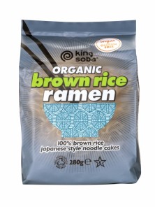 NOODLE RAMEN DE ARROZ INTEGRAL 280GR BIO - KING SOBA - 619286609069