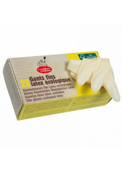 GUANTES DE LATEX DESECHABLES TALLA M 20 UNIDADES - LA DROGUERIE ECOLOGIQUE - 3760138836724