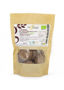 COOKIES DE AVENA Y TRIGO SARRACENO COCO Y ALGARROBA 185GR BIO - LA GRANA AGRICULTURA ECOLOGICA - 8435369803740