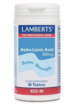 ACIDO ALFA LIPOICO 300MG 90 COMPRIMIDOS - LAMBERTS - 5055148409845