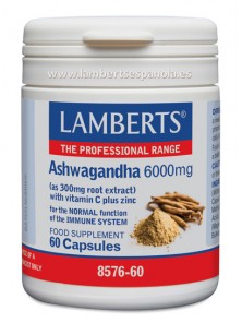 ASHWAGANDHA COMPLEX 6000MG - LAMBERTS - 5055148415334 no_image