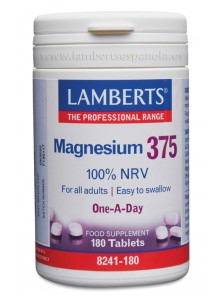 MAGNESIO 375MG 180 TABLETAS - LAMBERTS - 5055148411428 no_image