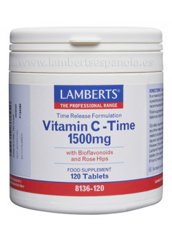VITAMINA C 1500MG   BIOFLAVONOIDES LIBERACION SOSTENIDA 120 COMPRIMIDOS - LAMBERTS - 5055148403119