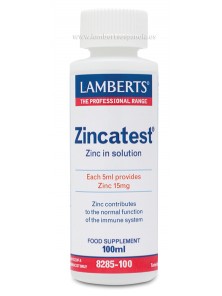 ZINCATEST ZINC LIQUIDO EN FORMA DE SULFATO  100ML - LAMBERTS - 5055148402815 no_image