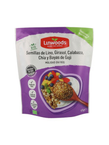 **SEMILLAS LINO CALABAZA GIRASOL CHÍA GOJI 425GR - LINWOODS - 5016887004999
