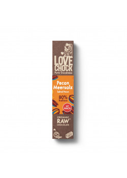 CHOCOLATE NUEZ PECANAS Y SAL MARINA 40GR BIO - LOVECHOCK - 8718421152674