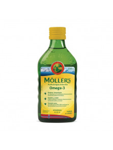 ACEITE DE HIGADO DE BACALAO SABOR LIMON   VITAMINAS 250ML - MOLLERS - 7070866023805 no_image