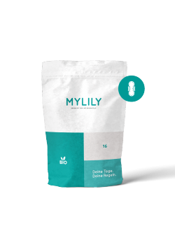 COMPRESA DE NOCHE 100% ALGODON ORGANICO 10 UNIDADES - MYLILY - 710535827910