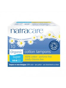 TAMPON SUPER SIN APLICADOR 10 UNIDADES BIO - NATRACARE - 782126191038 no_image