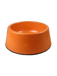 COMEDERO DE FIBRA DE BAMBÚ 16CM 'NARANJA' - NATURAL