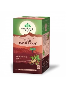 TULSI MASALA CHAI 25 BOLSITAS BIO - ORGANIC INDIA - 801541080434