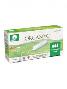 TAMPON SIN APLICADOR SUPER 100% ALGODON ORGANICO 16 UNIDADES - ORGANYC - 8016867009911 no_image