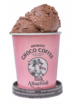 HELADO CAFE ARABICA Y CHOCOLATE VEGANO 480ML - PINK ALBATROS - 8437019491420