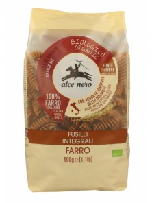 FUSILLI ESPELTA INTEGRAL 500GR BIO - ALCE NERO - 8009004120037
