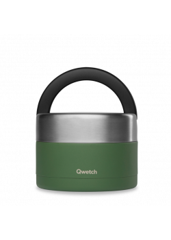 LUNCH BOX ISOTERMICA KAKI GRANITO 850ML - QWETCH - 3700735922635