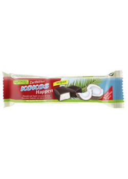 BARRITA DE COCO CUBIERTA DE CHOCOLATE NEGRO 50GR BIO - RAPUNZEL - 4006040056829