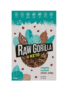 SUPER MUESLI KETO CON CHIPS DE CACAO 250GR - RAW GORILLA - 748079726949