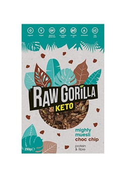 SUPER MUESLI KETO CON CHIPS DE CACAO 250GR - RAW GORILLA - 748079726949